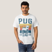 Dog Pug Papa - Vintage Pug Dad T-Shirt (Vorne ganz)
