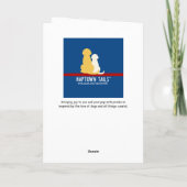 Dog Pumpkin Kisses Erntedank Card Feiertagskarte (Rückseite)