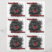 Dog Puppy Classroom Valentine Sheets Briefbogen (Vorderseite)