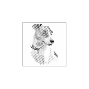 Dog Puppy Niedlicher Baby Jack Russell Gummistempel