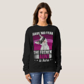 Dog Quote for a Frenchie aunt Sweatshirt (Vorne ganz)