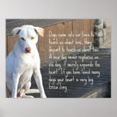 Dog Quote Poster - Erica Jong (Vorne)