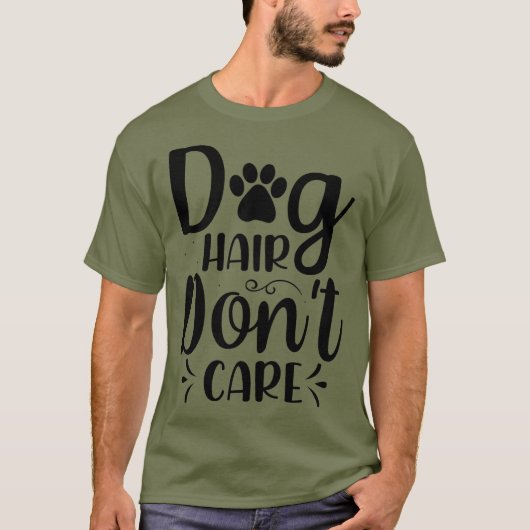 Dog Quote Typografie T-Shirt (Vorderseite)