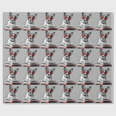 Dog Reading Book Geschenkpapier (Flach)