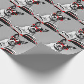 Dog Reading Book Geschenkpapier (Ecke)