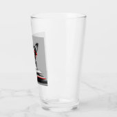 Dog Reading Book Glass Cup Glas (Links)