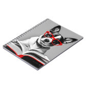 Dog Reading Book Notebook Notizblock (Linke Seite)