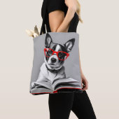 Dog Reading Book Tasche (Von Nahem)