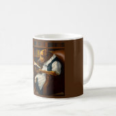 Dog Reading Kaffeetasse (VorderseiteRechts)
