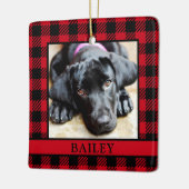 Dog Red Buffalo Karo Foto Keramikornament (Links)