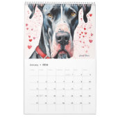 Dog Reds Art Calendar Kalender (Jan 2026)