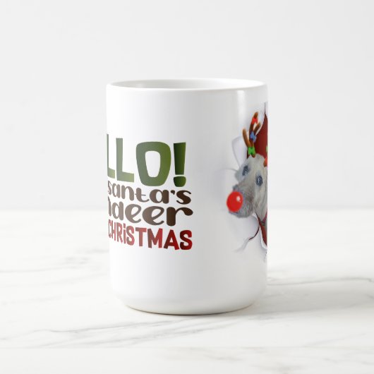 Dog Reindeer Mug Kaffeetasse (Mittel)