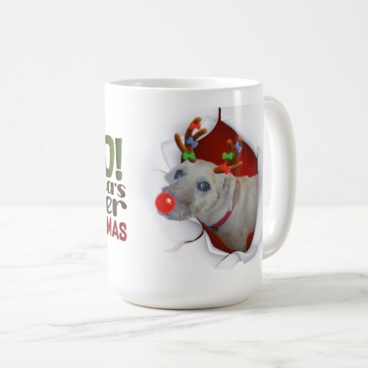Dog Reindeer Mug Kaffeetasse (VorderseiteRechts)