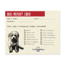 Dog Report Card für Hunde-Groomer