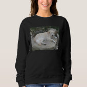 Dog Resting On A Rock Sweatshirt (Vorderseite)