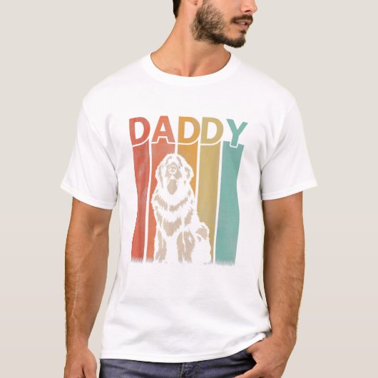 Dog Retro Vintag Daddy T-Shirt (Vorderseite)