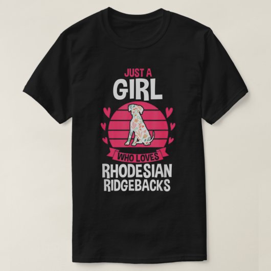 Dog Rhodesian Ridgeback  T-Shirt (Design vorne)