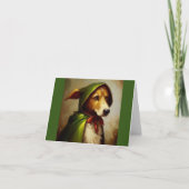Dog Robin Hood Karte (Vorderseite)