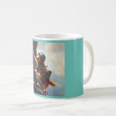Dog Rock Climbing Kaffeetasse (VorderseiteRechts)