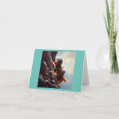 Dog Rock Climbing Karte (Vorderseite)