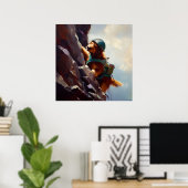 Dog Rock Climbing Poster (Heimbüro)