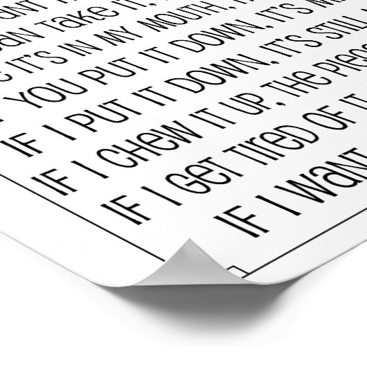 Dog Rules Poster (Ecke)