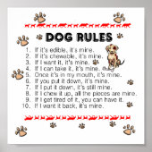 Dog Rules Poster (Vorne)