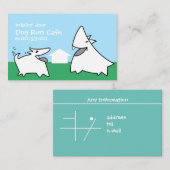 Dog Run Cafe 2 Visitenkarte (Vorne/Hinten)