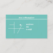 Dog Run Cafe Visitenkarte (Rückseite)