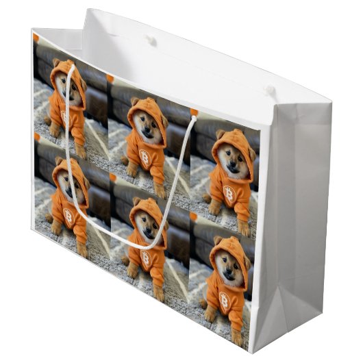 DOG Runestone Geschenktasche Große Geschenktüte (Vorderseite Schrägansicht)