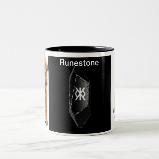 DOG / Runestone-Tasse Zweifarbige Tasse (Mittel)