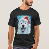 Dog Samoyed Christmas T-Shirt (Vorderseite)