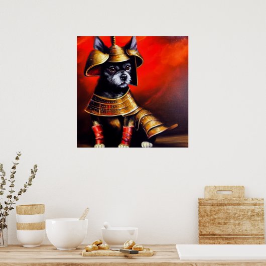Dog Samurai Poster (Küche)