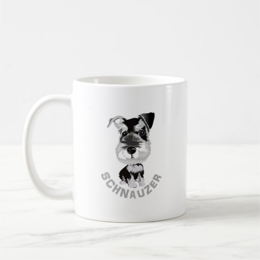 Dog Schnauzer Kaffeetasse (Links)