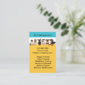 Dog-Schulungskurse und -Services Visitenkarte (Stehend Vorderseite)