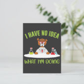Dog Scientist Funny Animal Puppist Postkarte (Stehend Vorderseite)