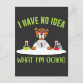 Dog Scientist Funny Animal Puppist Postkarte (Vorderseite)