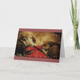 "Dog segne uns alle" Weihnachtsgrüßkarte Feiertagskarte