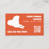 Dog Services Custom QR Visitenkarte (Vorderseite)