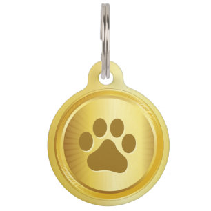 Dog Show Gewinner Goldmedaille Tiernamensmarke