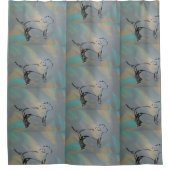 Dog Shower Curtin Duschvorhang (Vorderseite)
