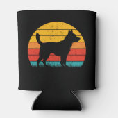 Dog Silhouette at Sunset Dosenkühler (Rückseite)