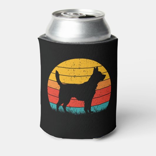 Dog Silhouette at Sunset Dosenkühler (Kanne Rückseite)