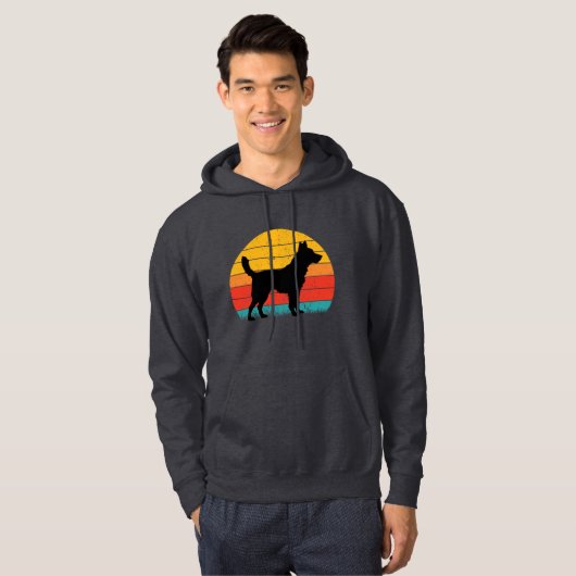 Dog Silhouette at Sunset Hoodie (Vorne ganz)