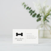 Dog Sitter | Dog-Knochen-Symbol Visitenkarte (Stehend Vorderseite)