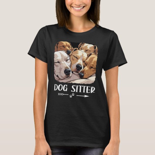 Dog Sitter Graphic T-Shirt (Vorderseite)