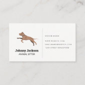 Dog Sitter | Laufende Hunde Visitenkarte (Vorderseite)