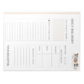 Dog Sitter Tagebuch für Heimtiere Notizblock (Vorderseite)