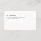 Dog Sitter | Tierdienste | Ausbilder Visitenkarte (Rückseite)