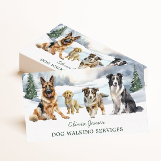 Dog Sitter und Dog Walker Business Card Visitenkarte